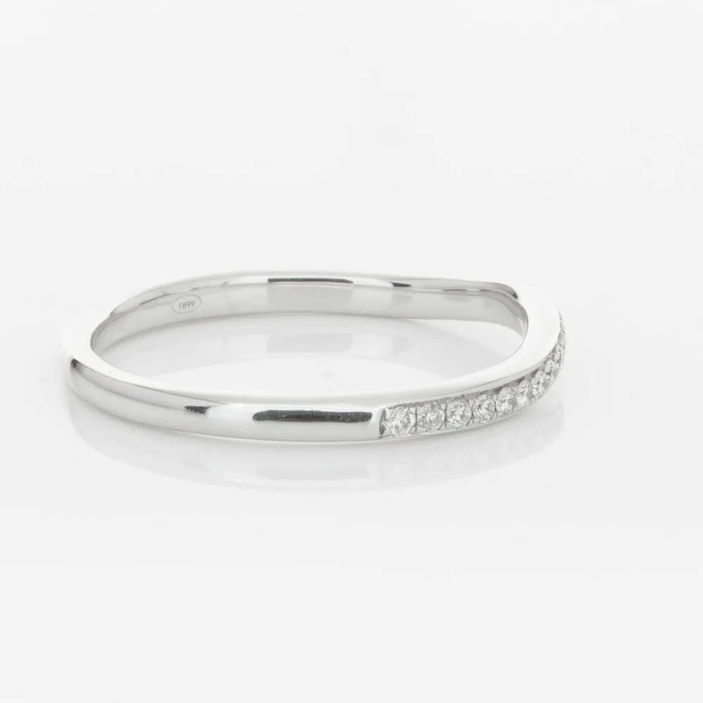 18ct White Gold .15ct Diamond Grace Band