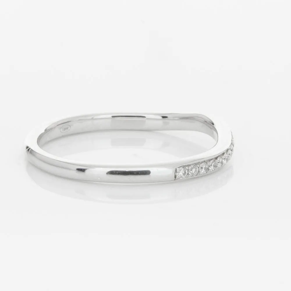 18ct White Gold .15ct Diamond Grace Band