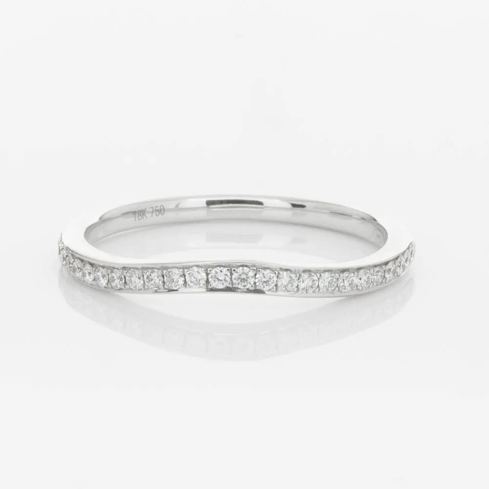 18ct White Gold .15ct Diamond Grace Band