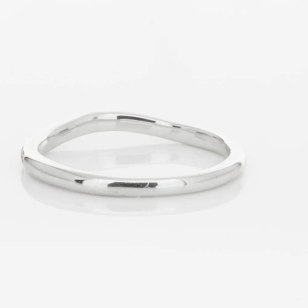 18ct White Gold .15ct Diamond Grace Band