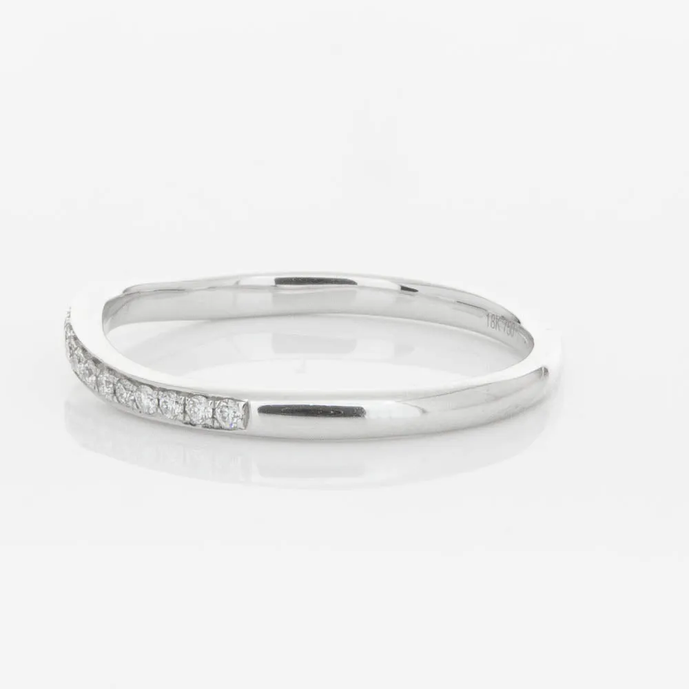 18ct White Gold .15ct Diamond Grace Band