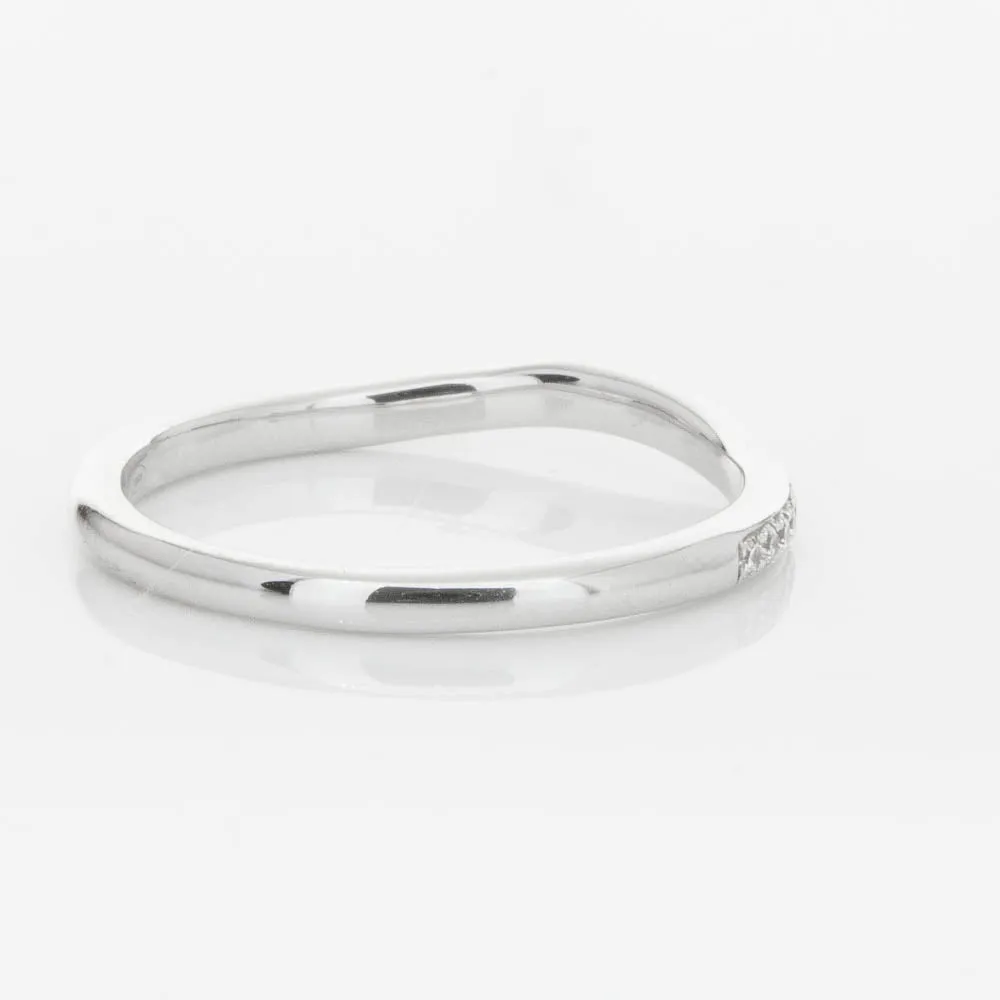 18ct White Gold .15ct Diamond Grace Band