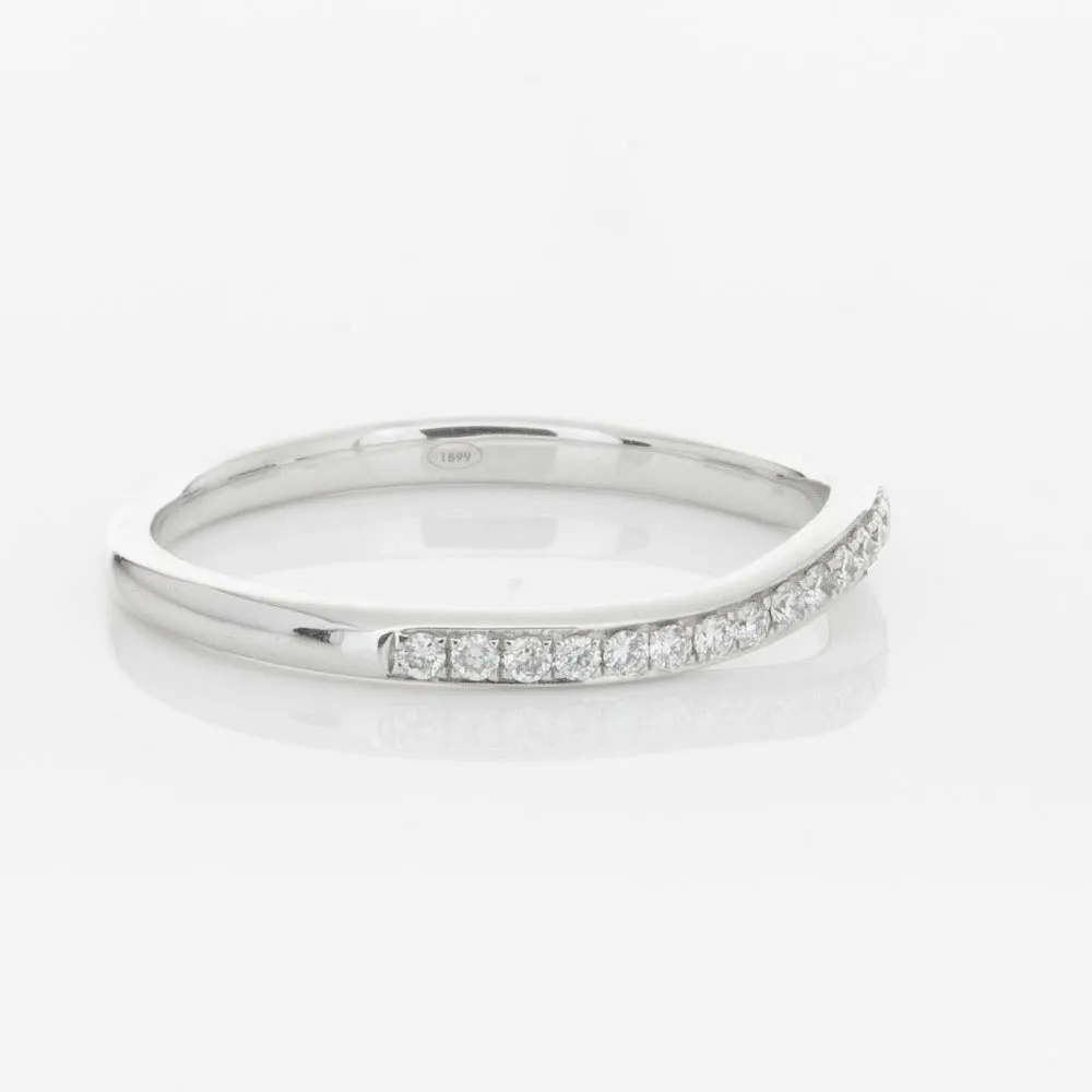 18ct White Gold .15ct Diamond Grace Band