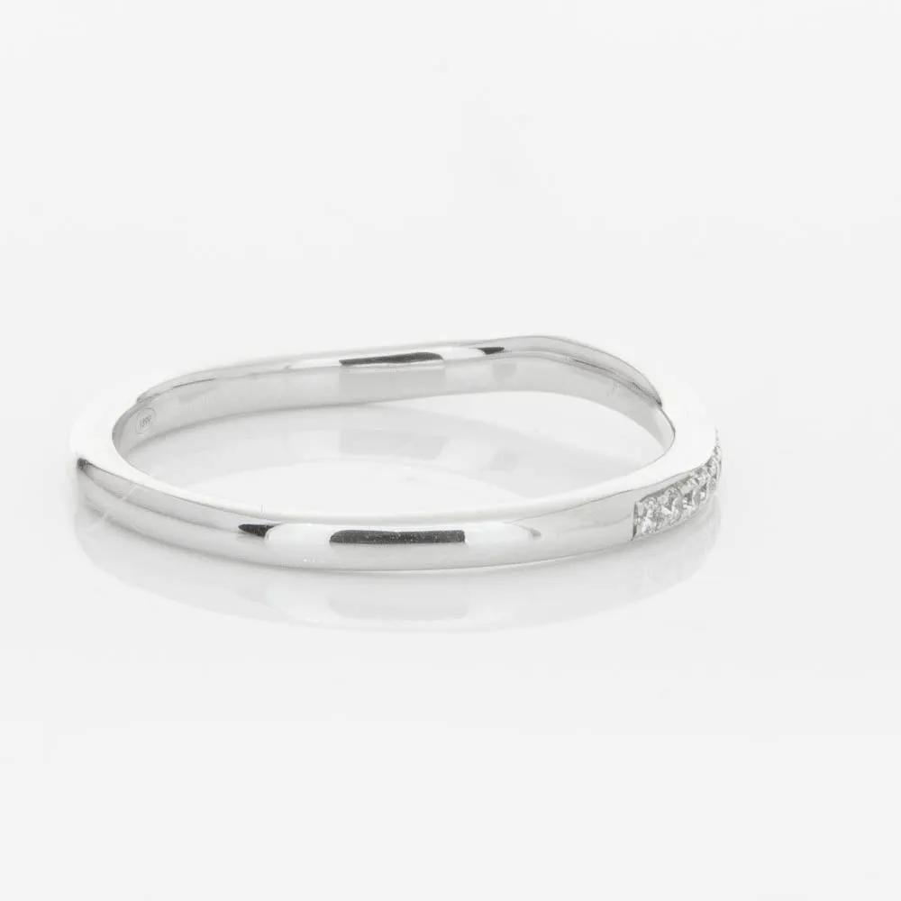 18ct White Gold .15ct Diamond Grace Band