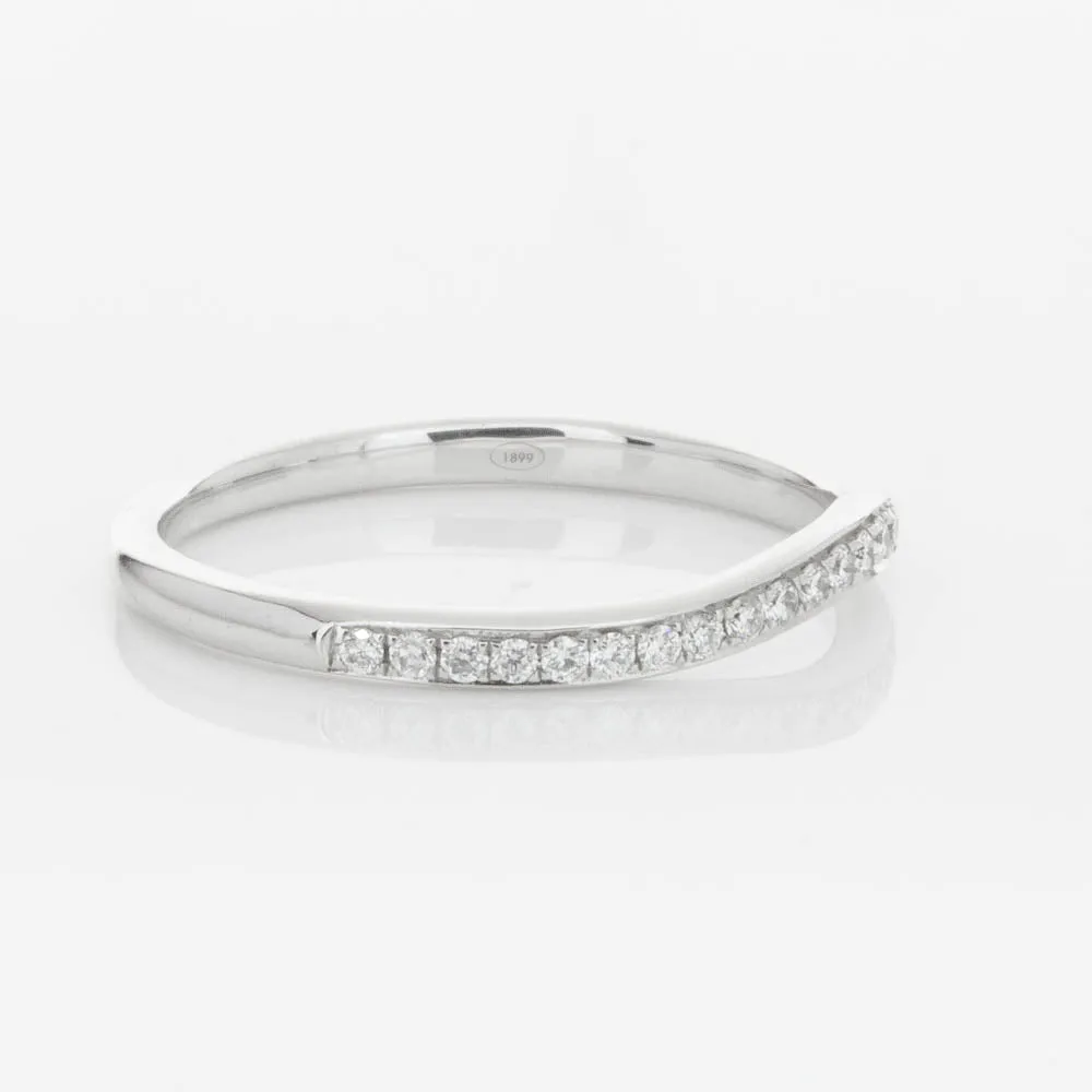 18ct White Gold .15ct Diamond Grace Band