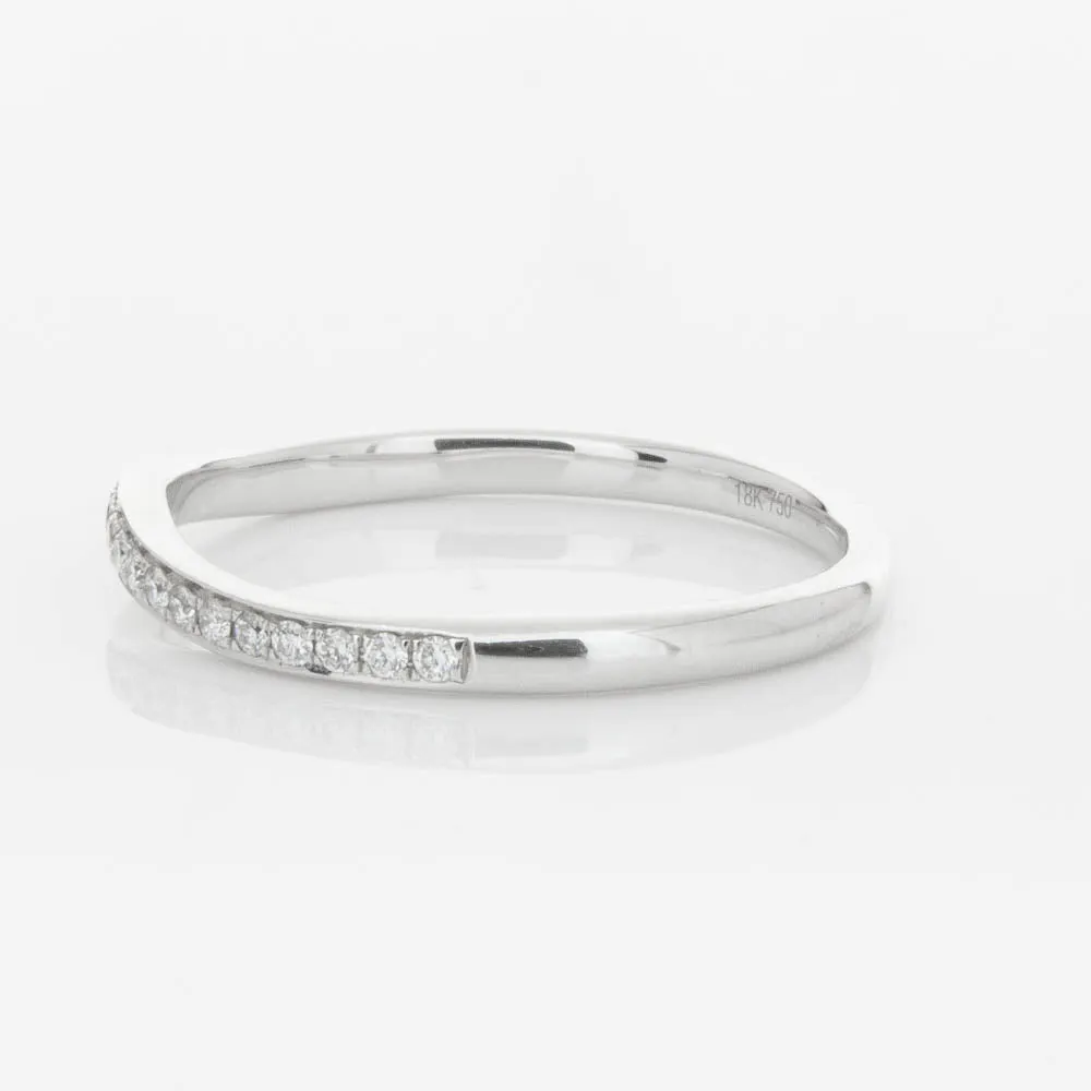 18ct White Gold .15ct Diamond Grace Band