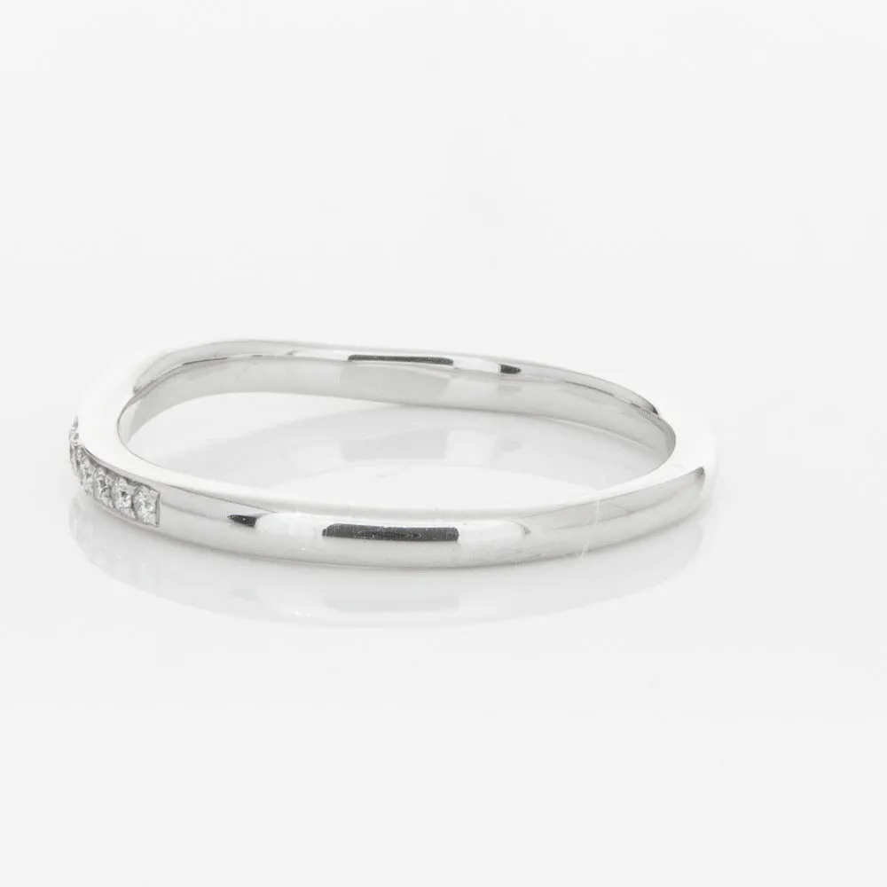 18ct White Gold .15ct Diamond Grace Band