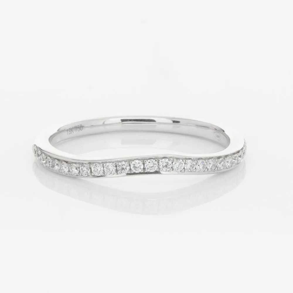 18ct White Gold .15ct Diamond Grace Band