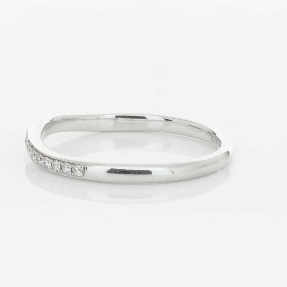 18ct White Gold .15ct Diamond Grace Band