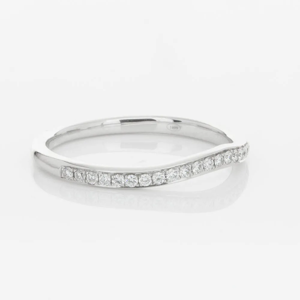 18ct White Gold .15ct Diamond Grace Band