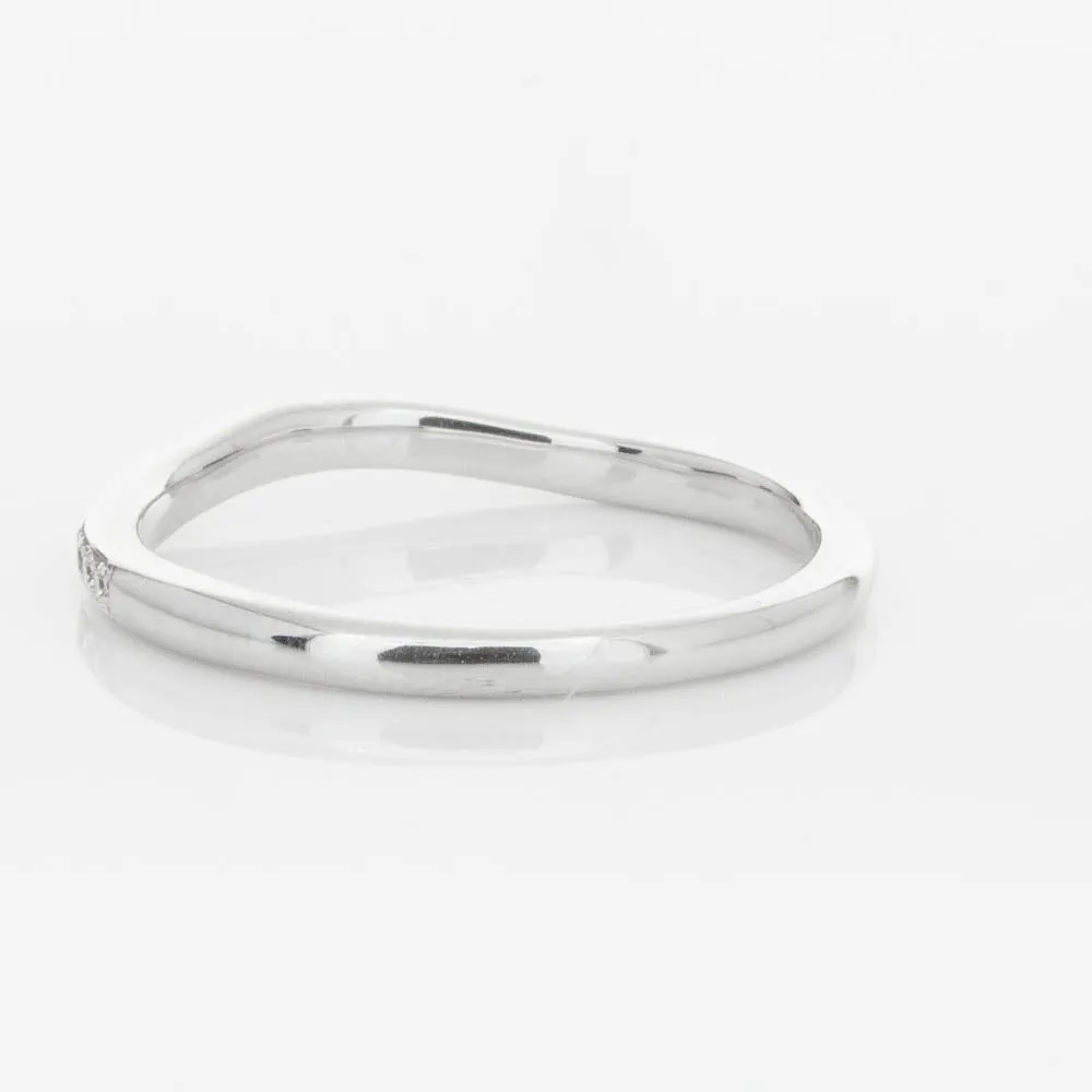 18ct White Gold .15ct Diamond Grace Band