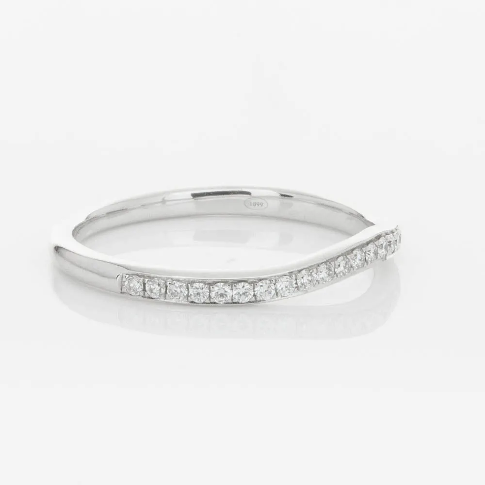 18ct White Gold .15ct Diamond Grace Band