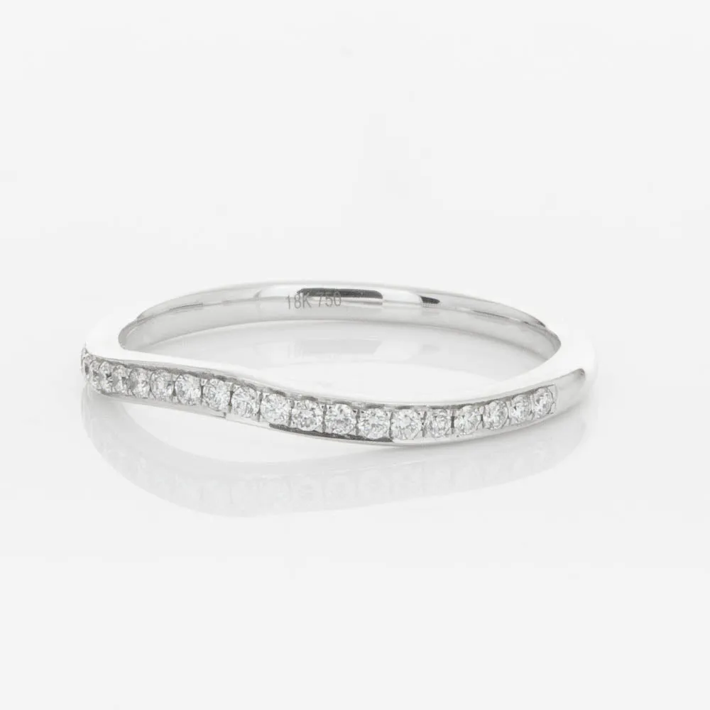 18ct White Gold .15ct Diamond Grace Band