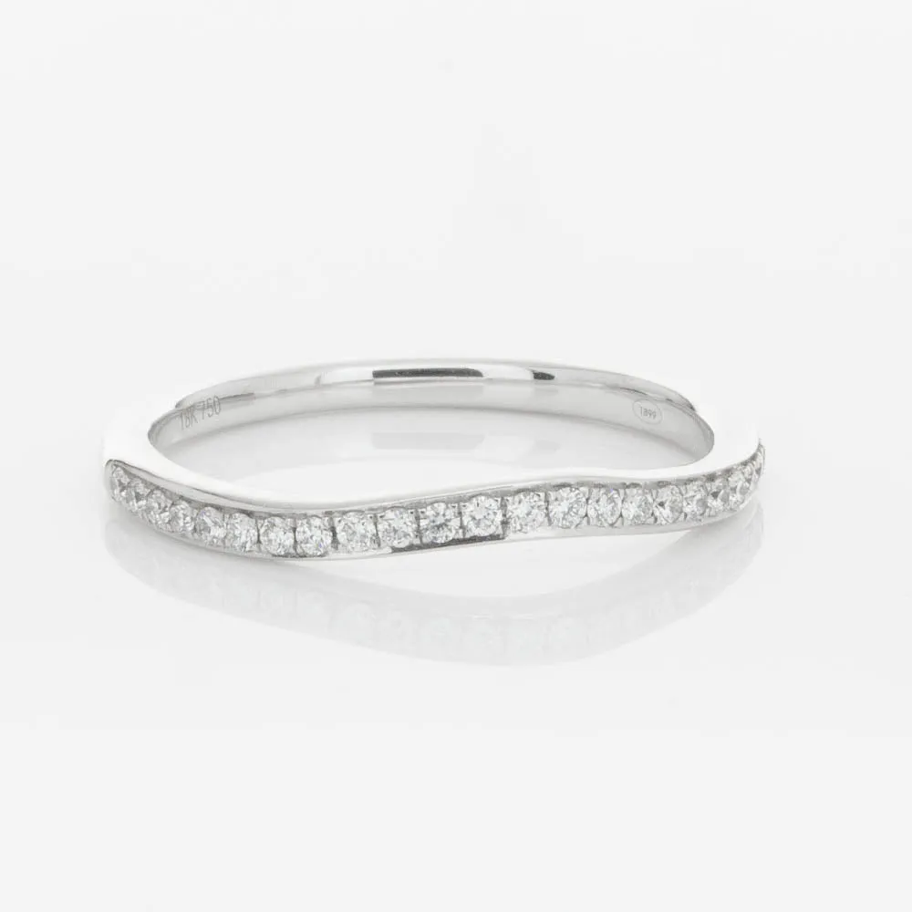 18ct White Gold .15ct Diamond Grace Band