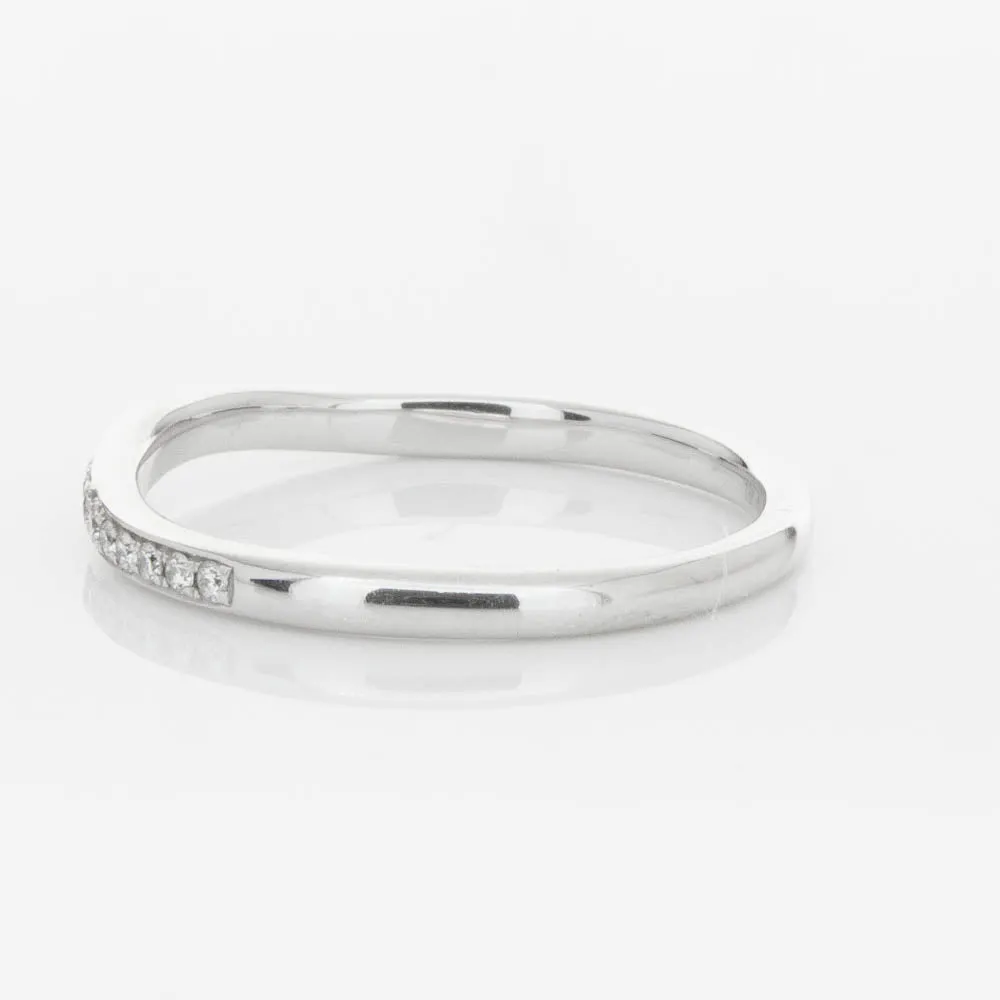 18ct White Gold .15ct Diamond Grace Band