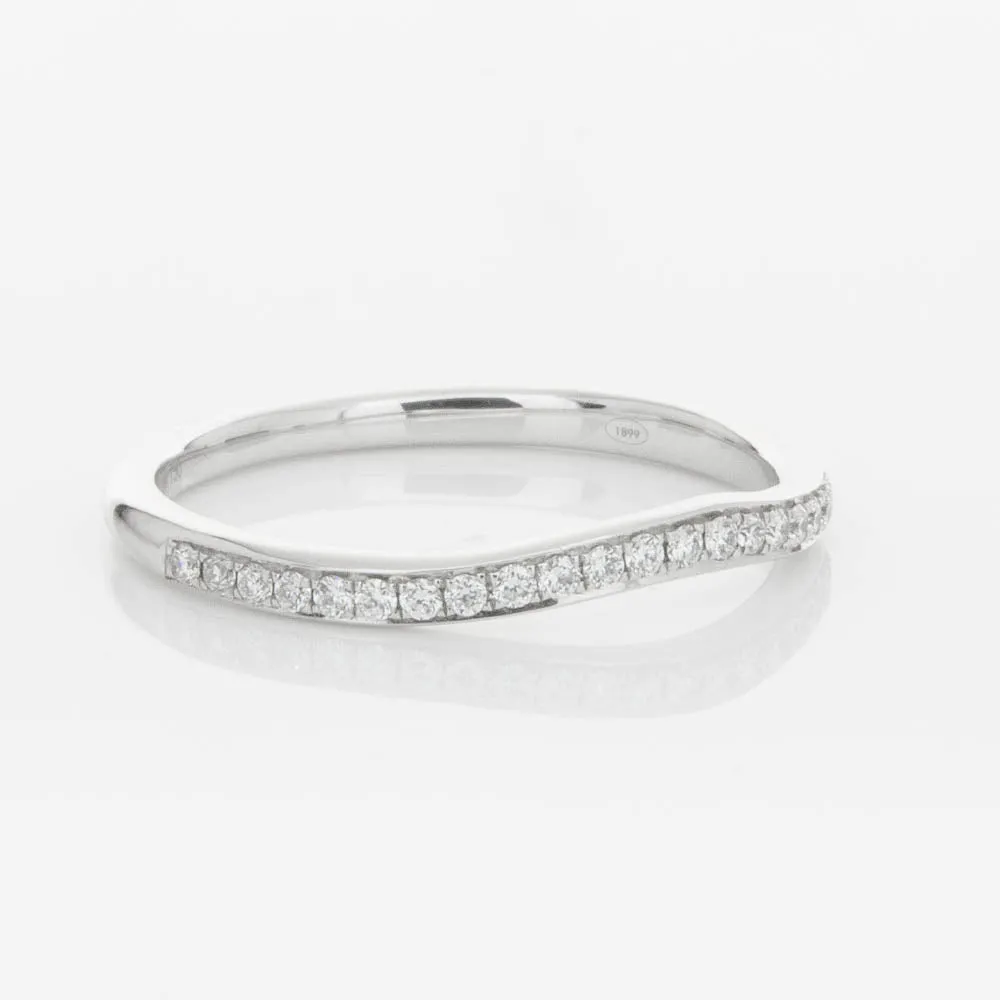 18ct White Gold .15ct Diamond Grace Band