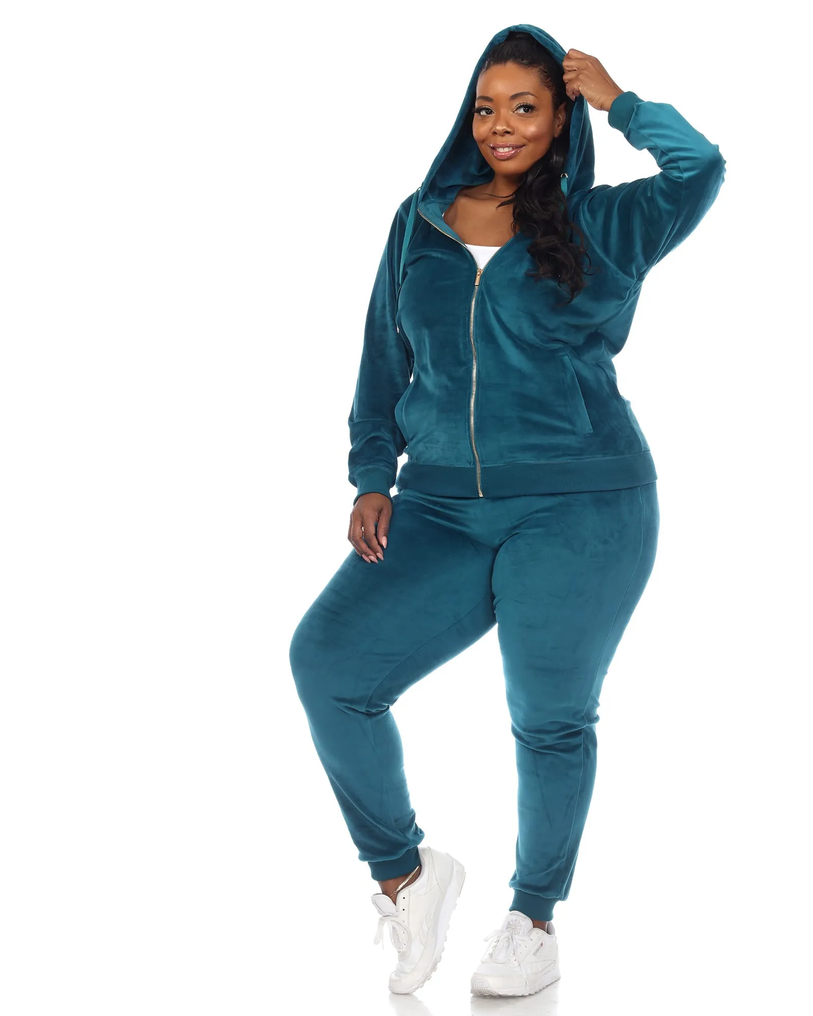 2 Piece Velour Track Suit | Teal