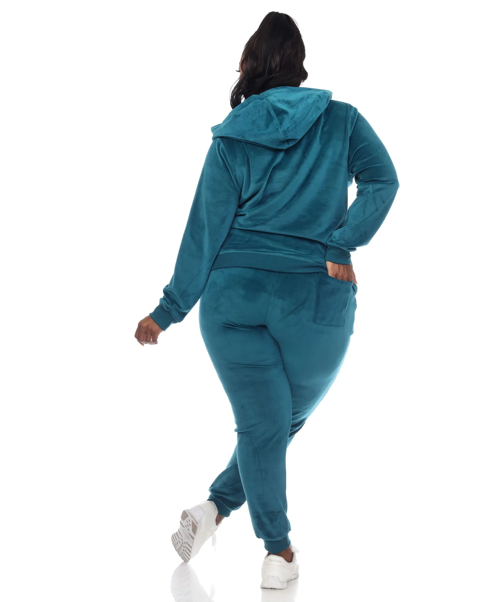 2 Piece Velour Track Suit | Teal