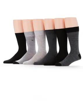 6 Pack Pindot Casual Dress Socks