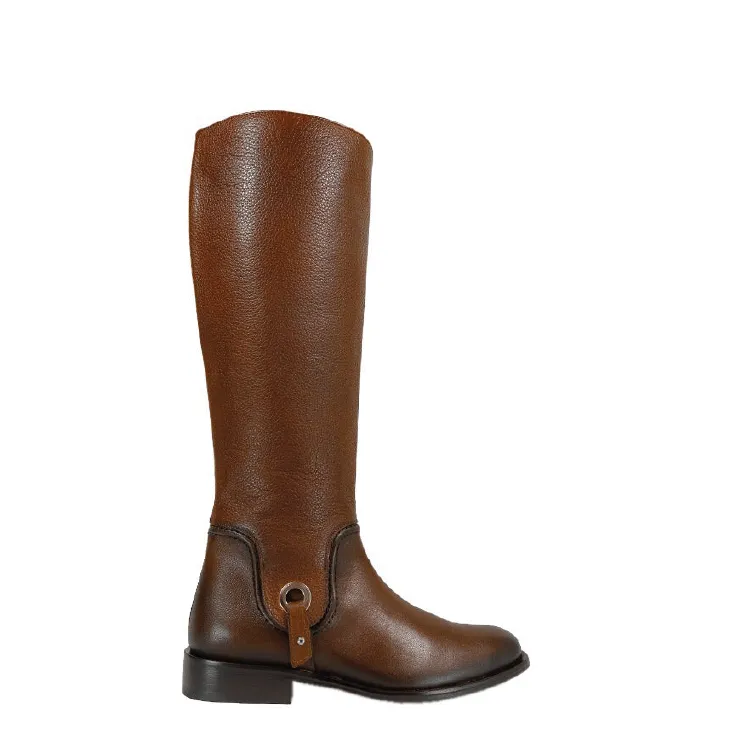 88TRGRS - Cuadra honey fashion riding cowhide leather boots for women