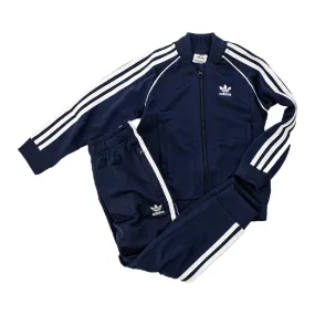 Adidas Superstar Tracksuit Jogging Anzug IY4796 - dunkelblau-weiss