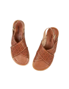 Amber Sandal - Cognac