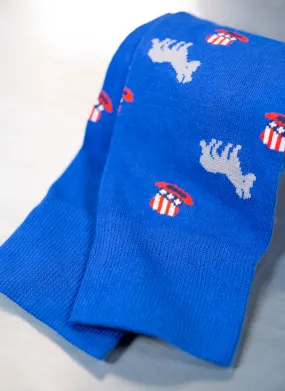 Americana Sock-Blue Donkey