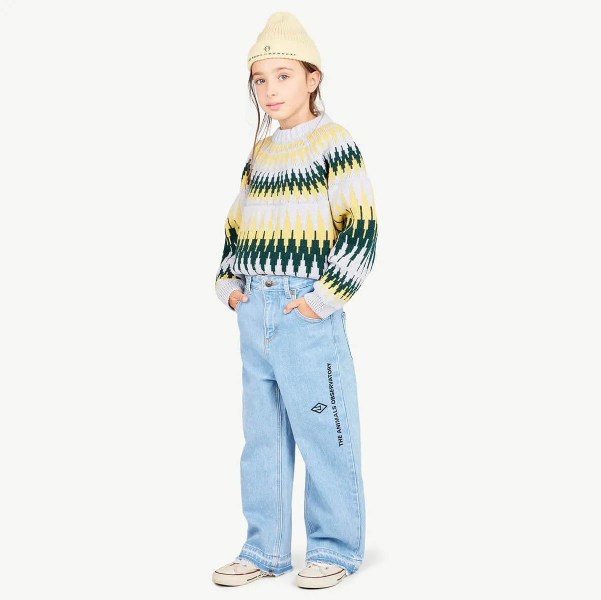 Ant Kids Pants in Soft Blue by The Animals Observatory