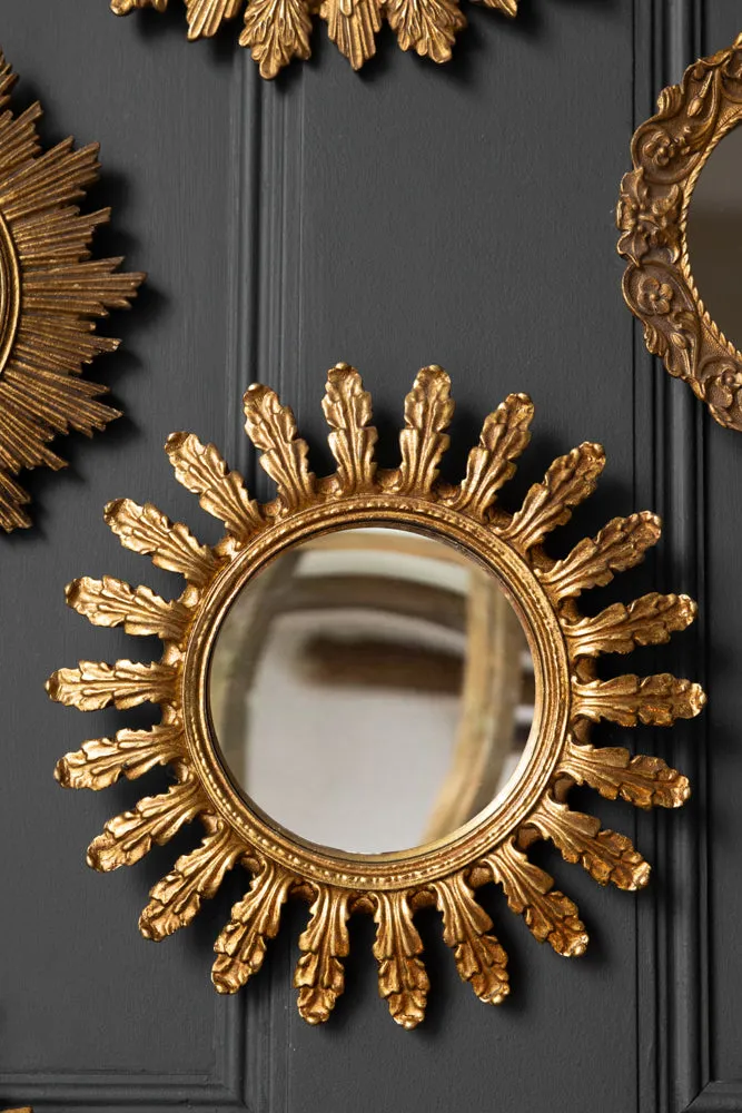 Antique Gold Decorative Frame Convex Mirror