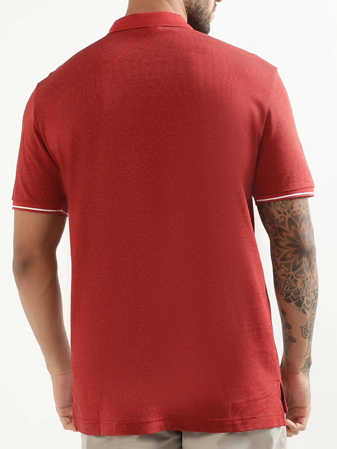 Antony Morato Red Regular Fit Polo T-Shirt