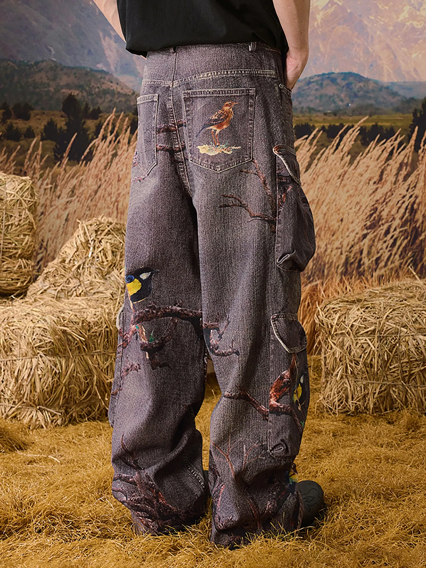 Autumn Forest Branches Jeans