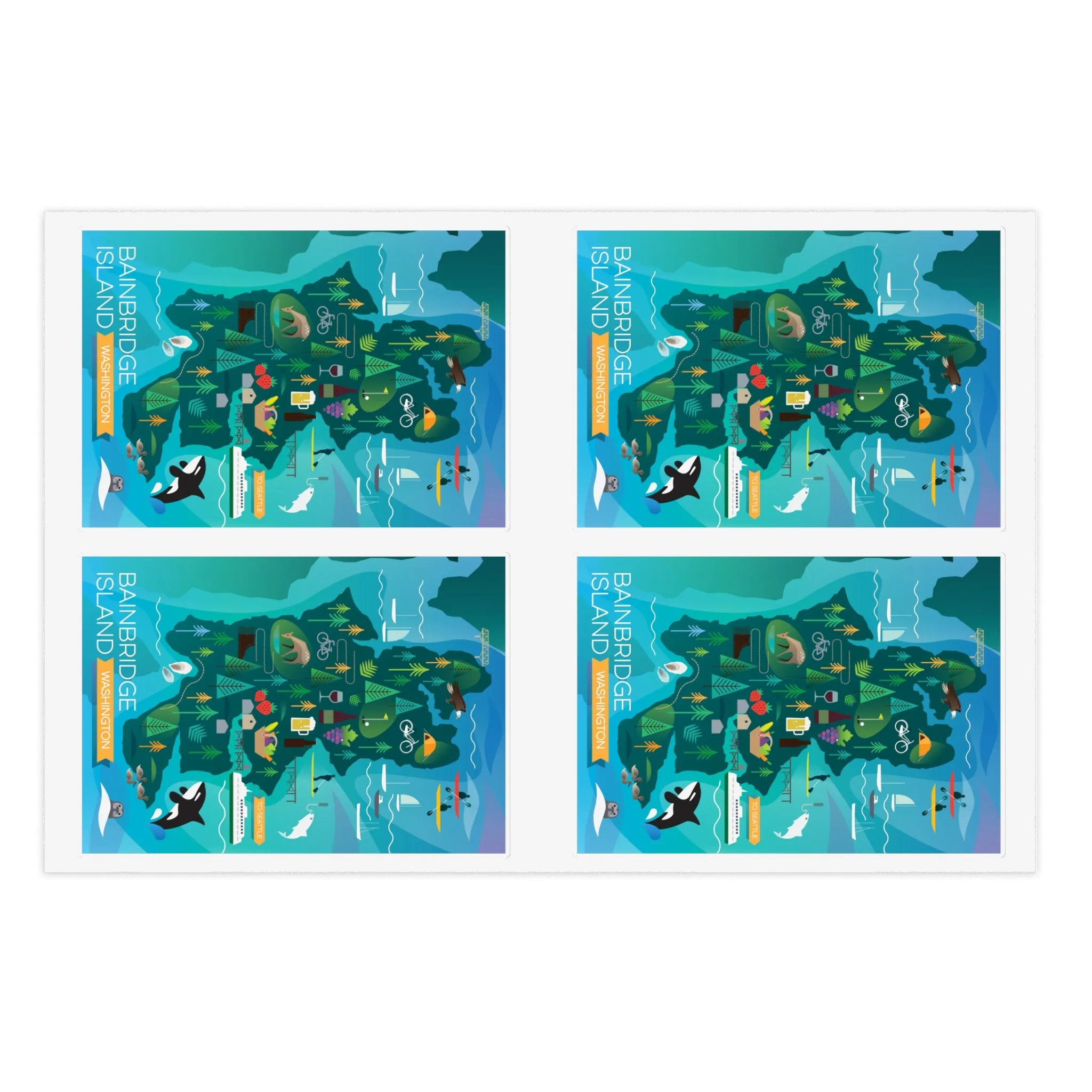 Bainbridge Island Sticker Sheet