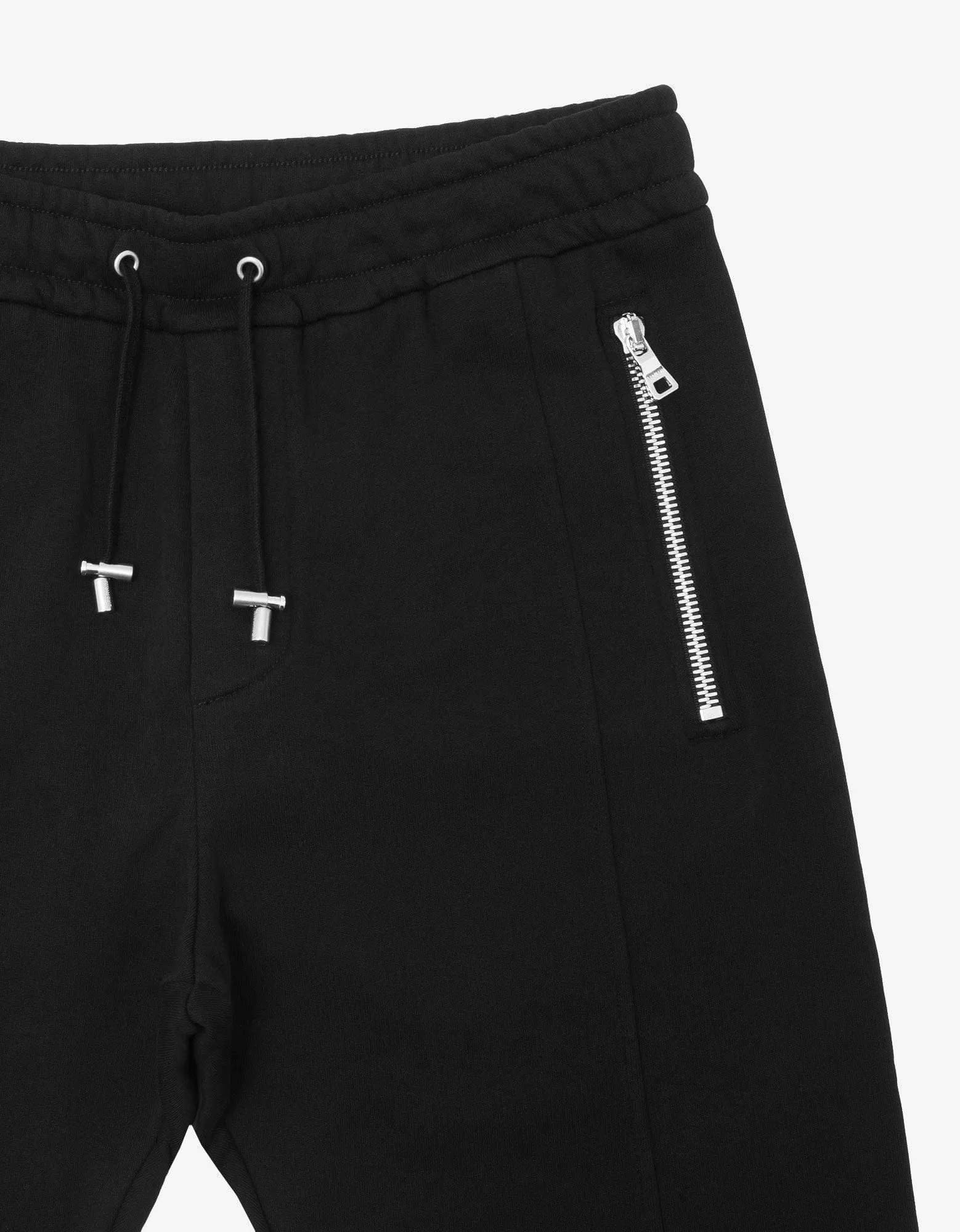 Balmain Black 3D Effect Logo Sweat Pants