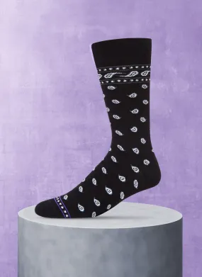 Bandana Band Sock in Black