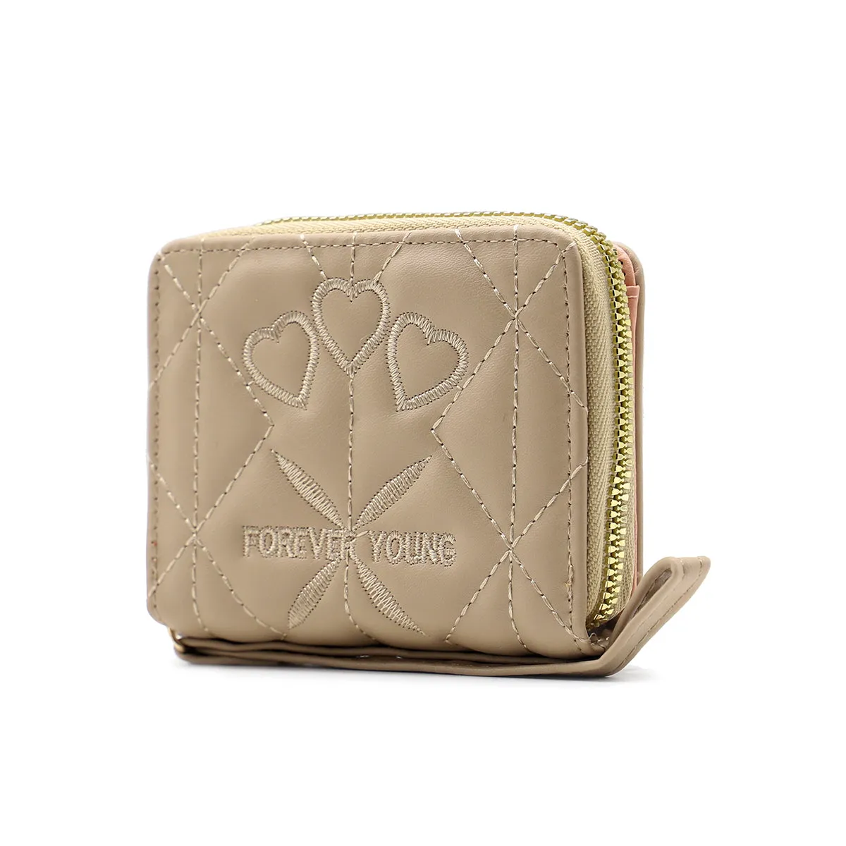 Beige Casual Wallet W00W00024