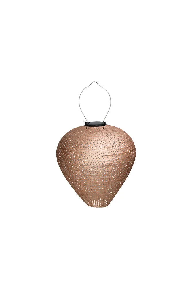 Bell Shaped Peach Outdoor Garden Lantern