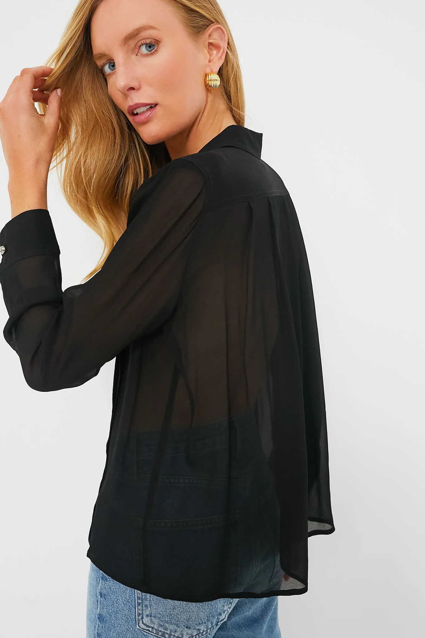 Black Natalia Blouse