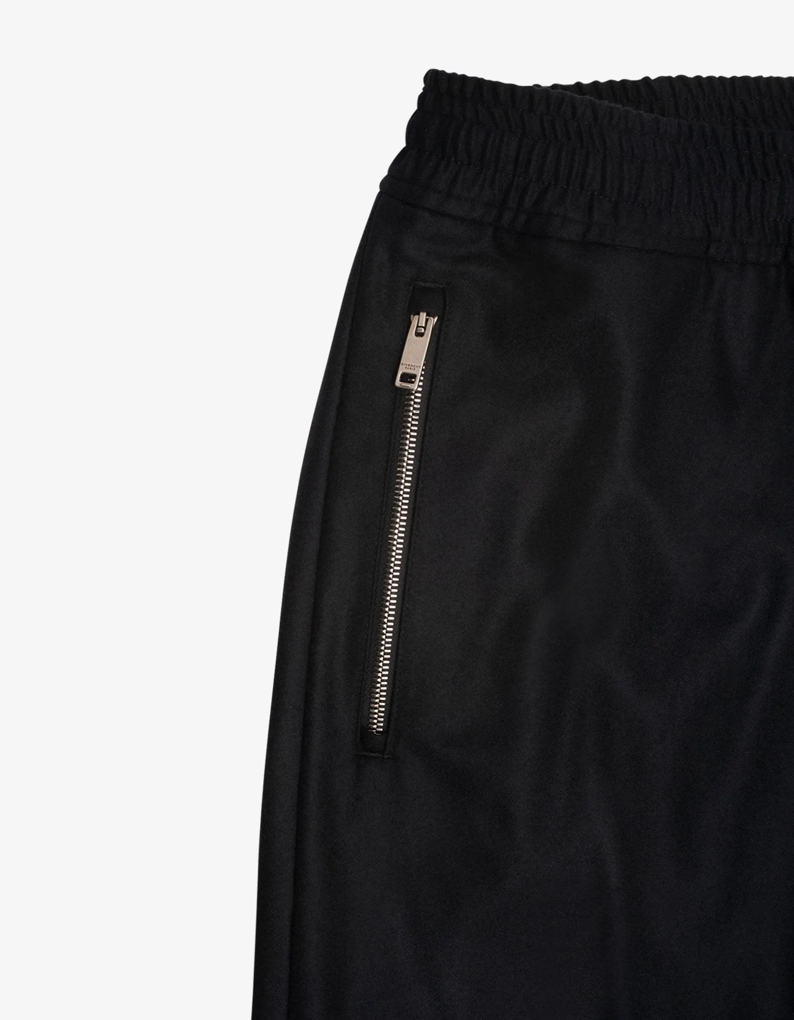 Black Wool Jogging Bottoms