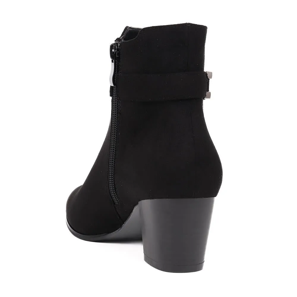 Block Heeled Ankle Boots  - SANYI40029 / 325 987