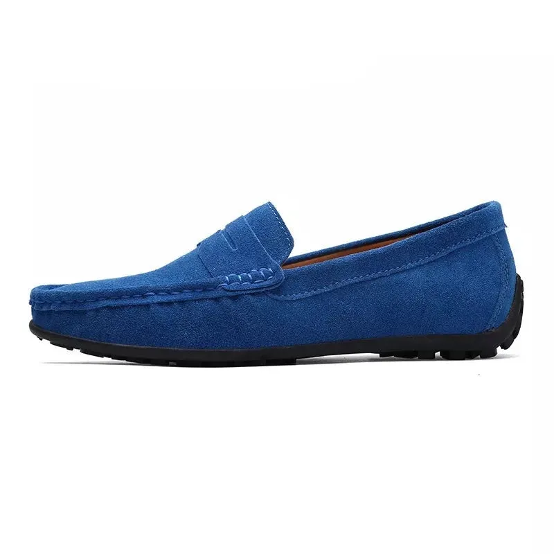 Brand Fashion Summer Style Soft Loafers Genuine Leather High Quality Flat Casual Shoes Breathable Men Flats Driving Shoes