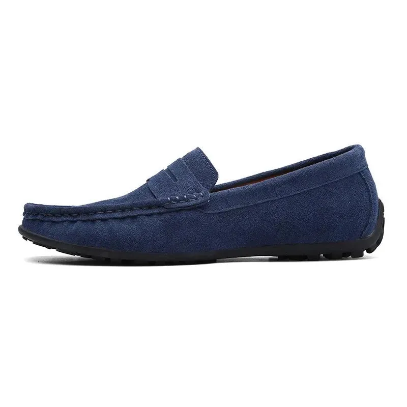 Brand Fashion Summer Style Soft Loafers Genuine Leather High Quality Flat Casual Shoes Breathable Men Flats Driving Shoes