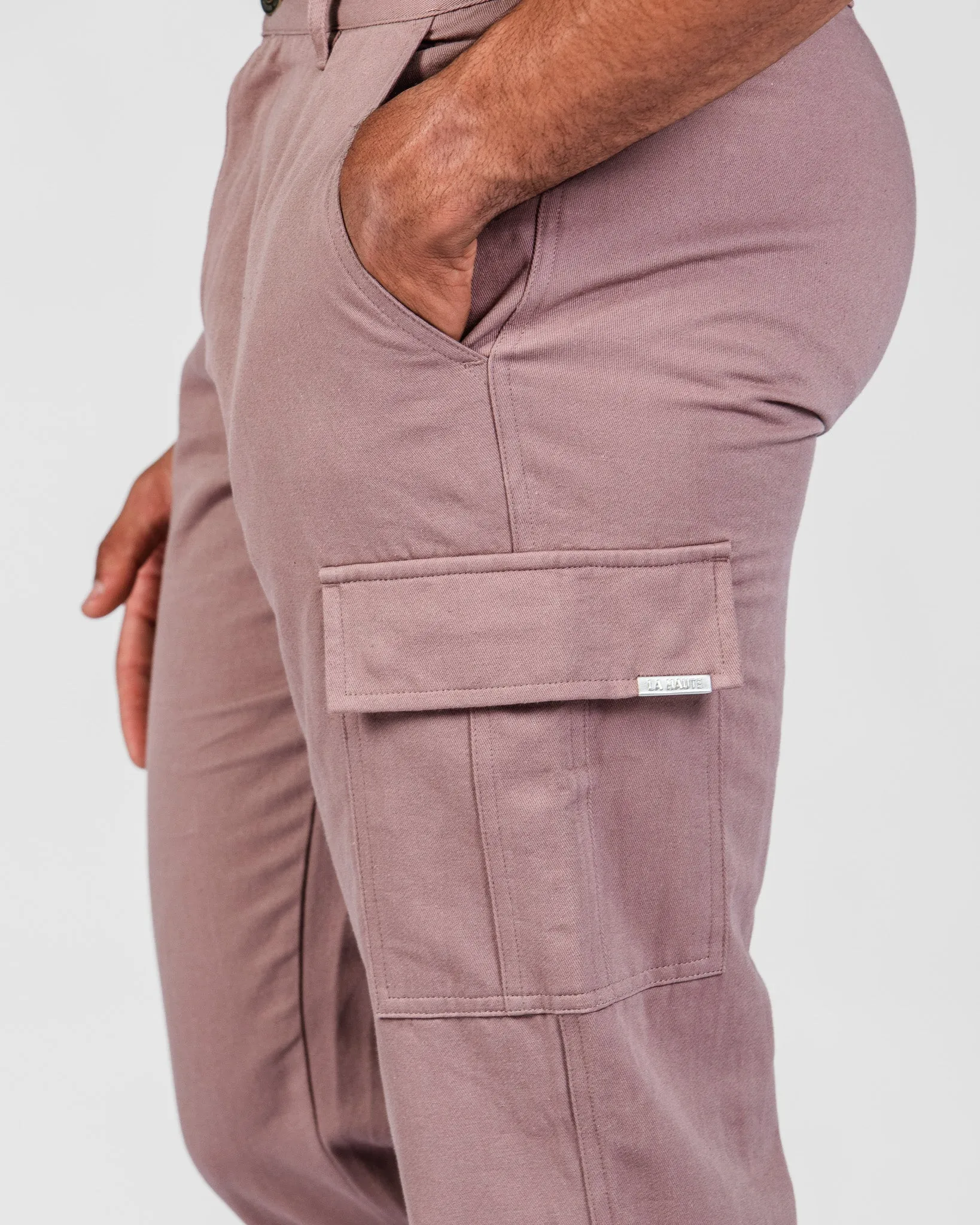 Brown Relaxed Cargo Pants