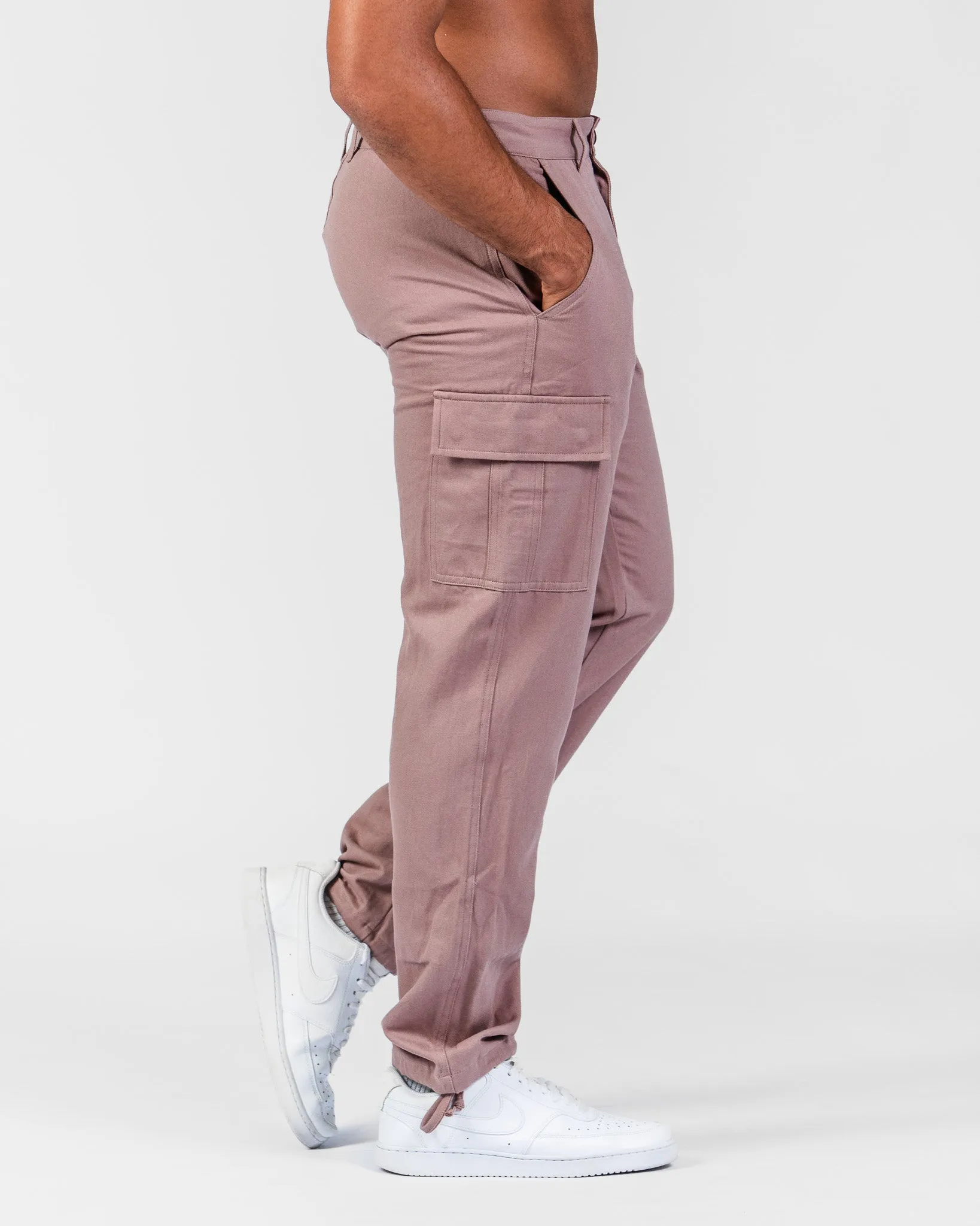 Brown Relaxed Cargo Pants