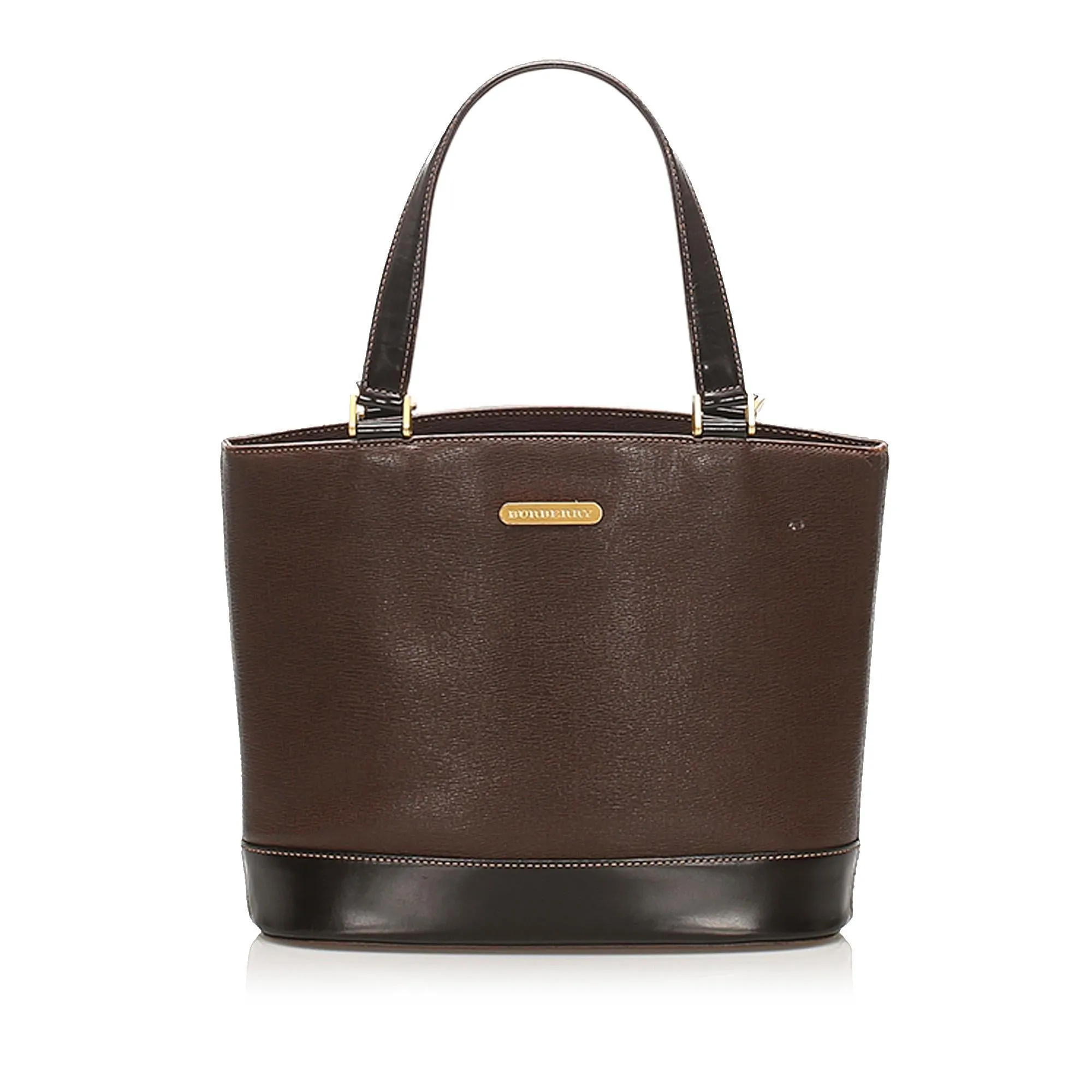 Burberry Leather Handbag (SHG-13564)