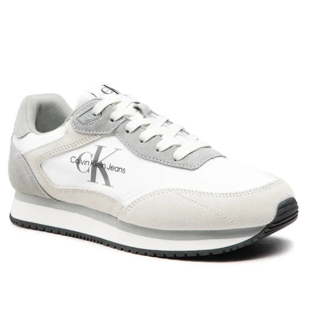 Calvin Klein Jeans Retro Runner Laceup Trainer Men - WHT