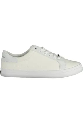 Calvin Klein White Cotton Women Sneaker