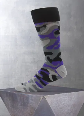 Camo Sock in Grey