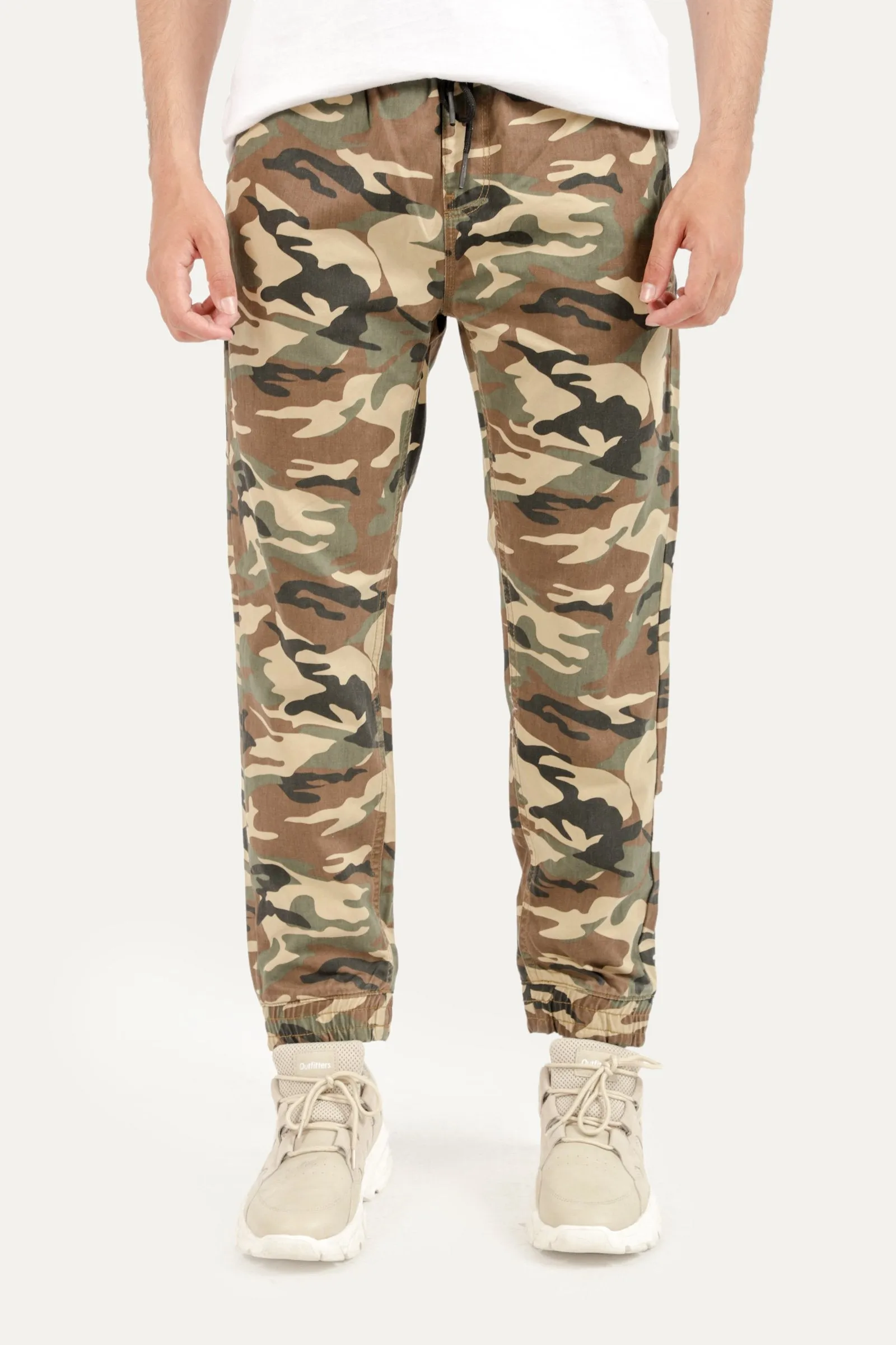 Camouflage Print Jogging Trousers