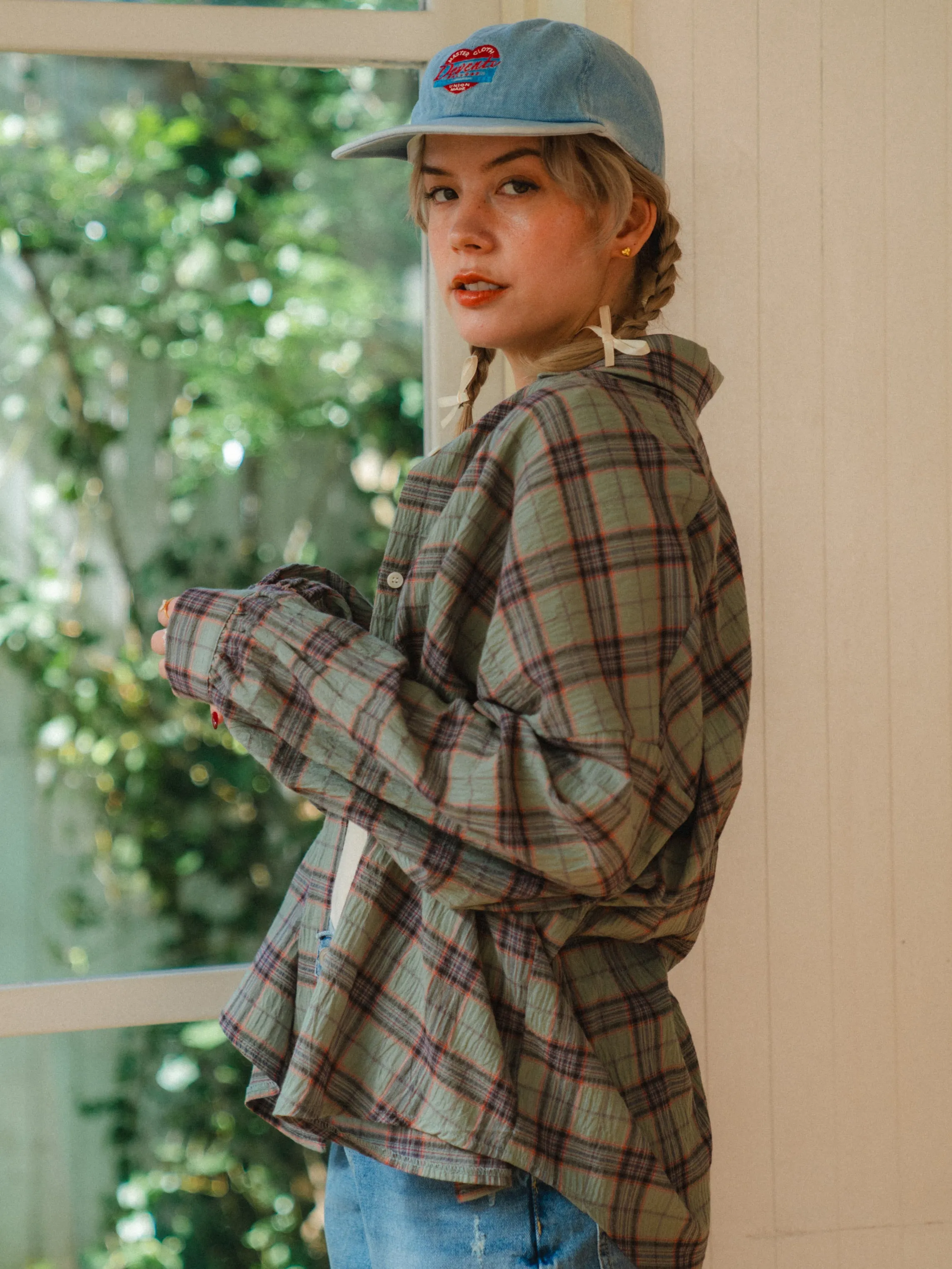 Casual Check Long Shirt