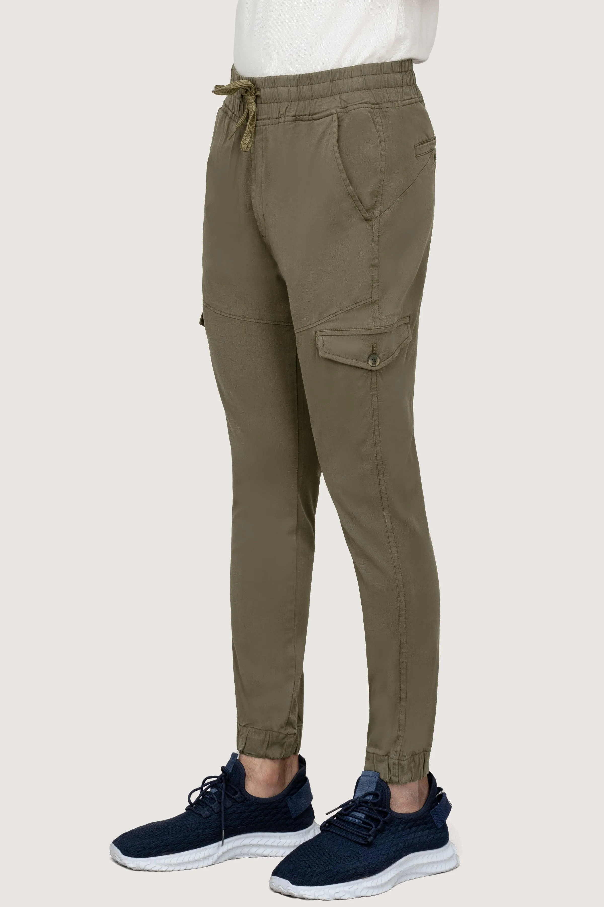 CASUAL JOGGER SLIMFIT TROUSER OLIVE